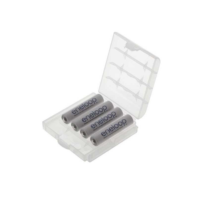 Transportbox für Akkus / Batterien - Mignon (AA) / Micro (AAA) - 4er-Box