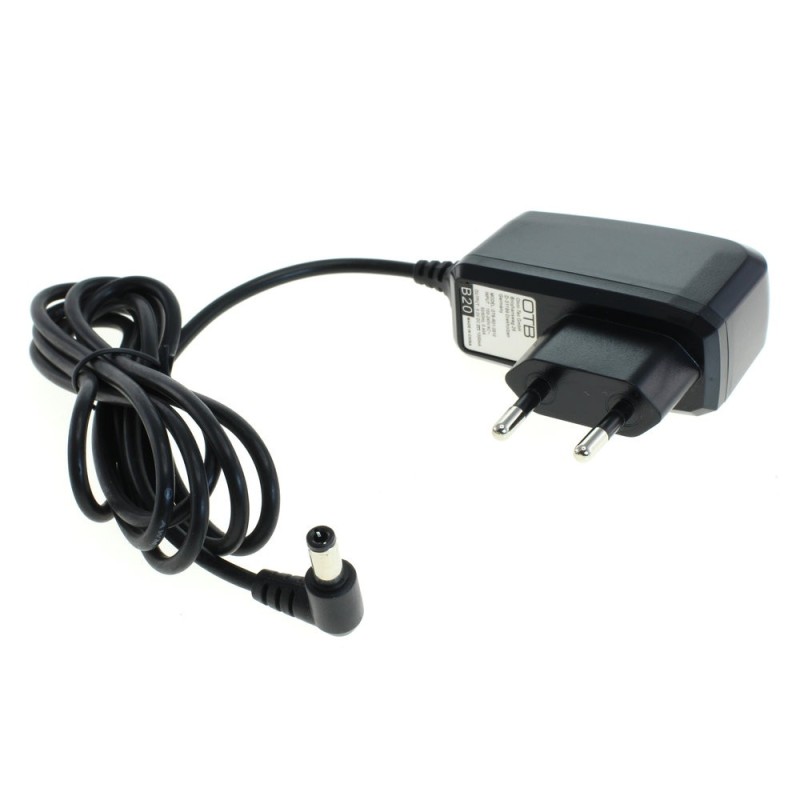 OTB Ladegerät kompatibel zu Nintendo Super Nintendo / SNES / Super Famicom / NES - 9V/1A - schwarz