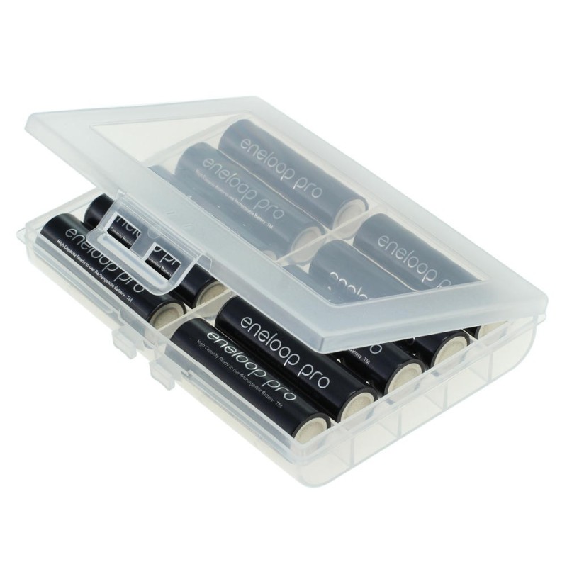 Transportbox für Akkus / Batterien - Mignon (AA) / Micro (AAA) - 10er-Box