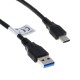 OTB Datenkabel - USB Type C (USB-C) Stecker auf USB A (USB-A 3.0) Stecker - 1,0m - langer Stecker
