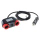 OTB KFZ-Adapter / Verteiler Zigarettenanzünder 2x Kupplung + 4 USB - 1,2m Kabel