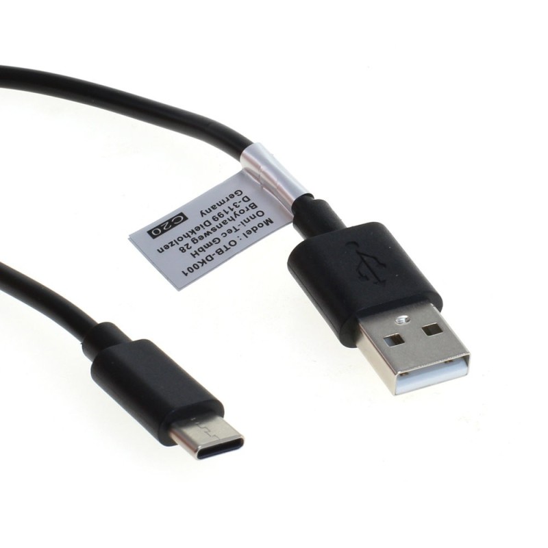 OTB Datenkabel - USB Type C (USB-C) Stecker auf USB A (USB-A 2.0) Stecker - 0,3m