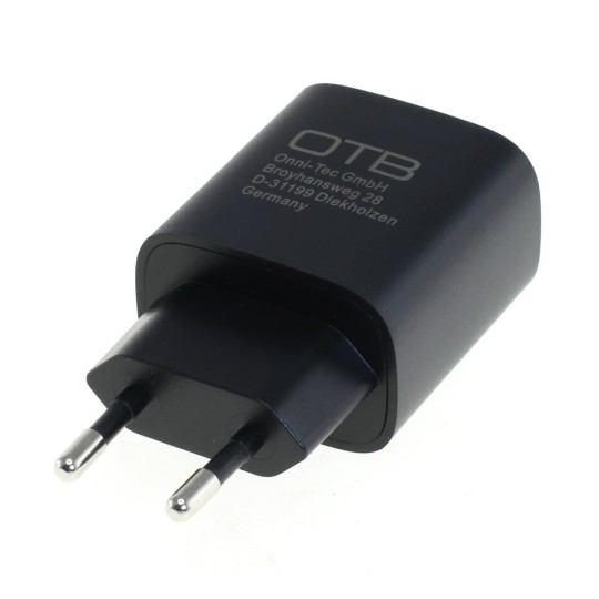 OTB Ladegerät USB Type C (USB-C) mit USB Power Delivery USB-PD - 20W - schwarz