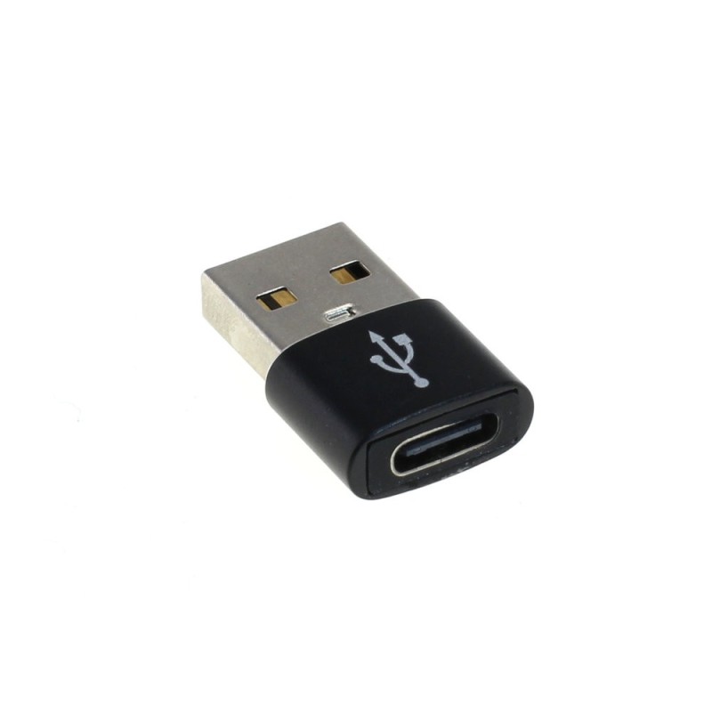 OTB Adapter Slim kompatibel zu USB-A 2.0 Stecker auf USB Type C (USB-C)  Buchse 