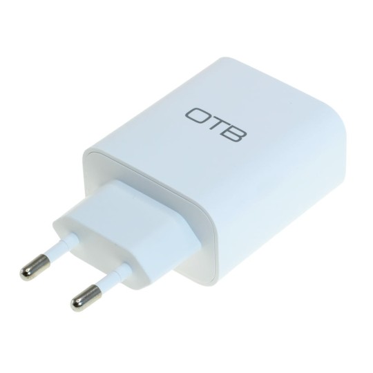 OTB Ladegerät USB Dual (USB-C + USB-A) mit USB Power Delivery USB-PD - 2-Port - 32W - weiss