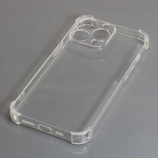 OTB TPU Case kompatibel zu Apple iPhone 13 Pro voll transparent - verstärkte Ecken