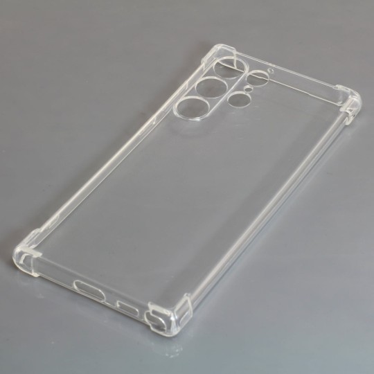 OTB TPU Case kompatibel zu Samsung Galaxy S22 Ultra voll transparent - verstärkte Ecken