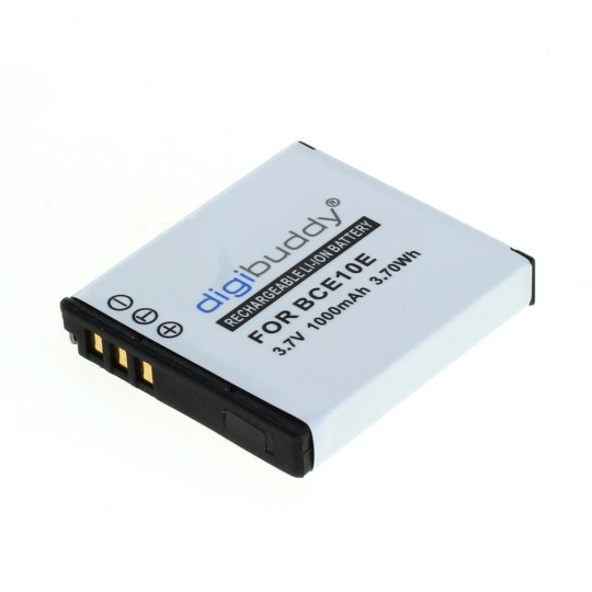 digibuddy Akku kompatibel zu Panasonic DMW-BCE10E/CGA-S008 / Ricoh DB-70 Li-Ion 1000mAh