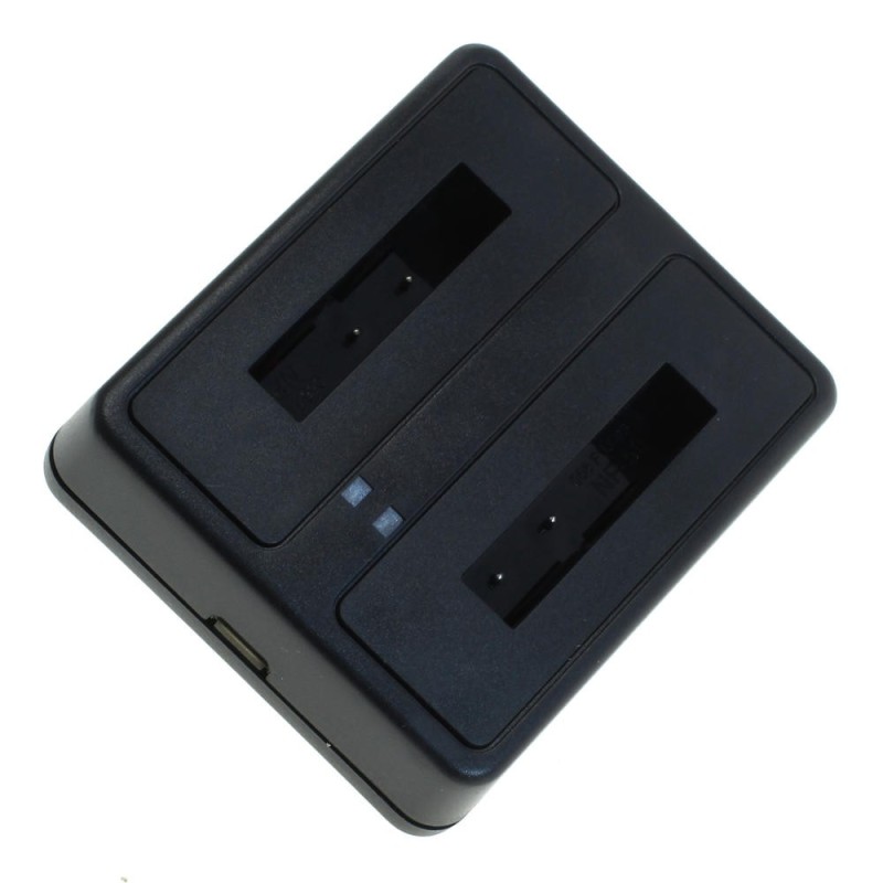 OTB Akkuladestation 1802 Dual kompatibel zu Fuji NP-50 / Pentax D-LI68 / Kodak Klic-7004 - schwarz