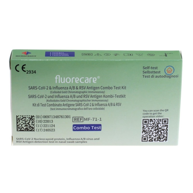 fluorecare Combo 4in1 Laientest (RSV / SARS-COV-2 / Influenza)