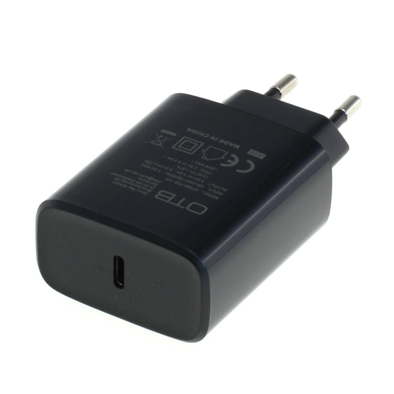 OTB Ladegerät USB Type C (USB-C) mit USB Power Delivery USB-PD - 20W - schwarz