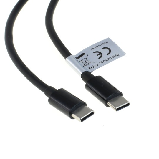 OTB Datenkabel - USB-C 2.0 Stecker auf USB-C 2.0 Stecker - USB-PD 60W - 2,0m - schwarz