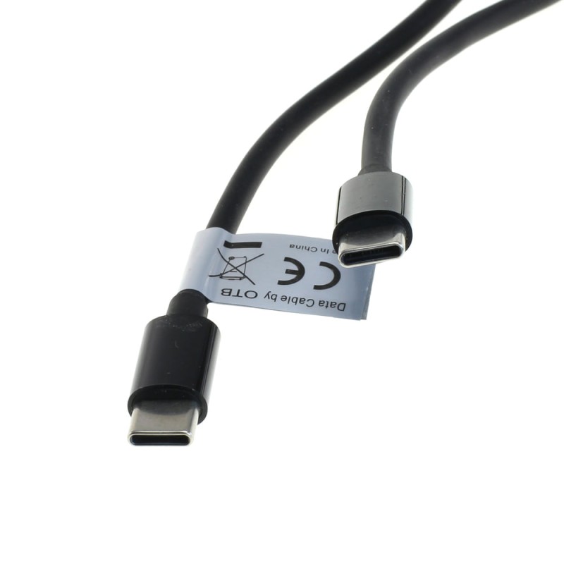 OTB Datenkabel - USB-C 2.0 Stecker auf USB-C 2.0 Stecker - USB-PD 100W - 1,0m - schwarz
