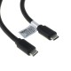 OTB Datenkabel - USB-C 3.0 Stecker auf USB-C 3.0 Stecker - USB-PD 100W - 1,0m - schwarz