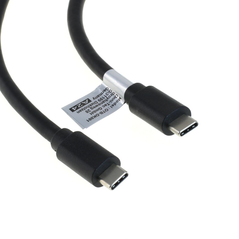 OTB Datenkabel - USB-C 3.0 Stecker auf USB-C 3.0 Stecker - USB-PD 100W - 2,0m - schwarz
