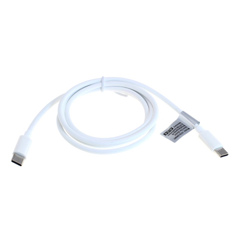 OTB Datenkabel - USB-C 2.0 Stecker auf USB-C 2.0 Stecker - USB-PD 60W - 1,0m - weiß