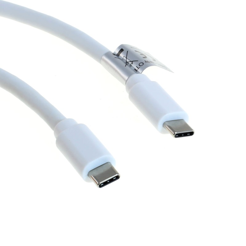 OTB Datenkabel - USB-C 3.0 Stecker auf USB-C 3.0 Stecker - USB-PD 60W - 1,0m - weiß