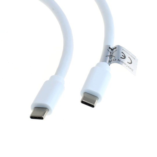 OTB Datenkabel - USB-C 3.0 Stecker auf USB-C 3.0 Stecker - USB-PD 60W - 1,0m - weiß