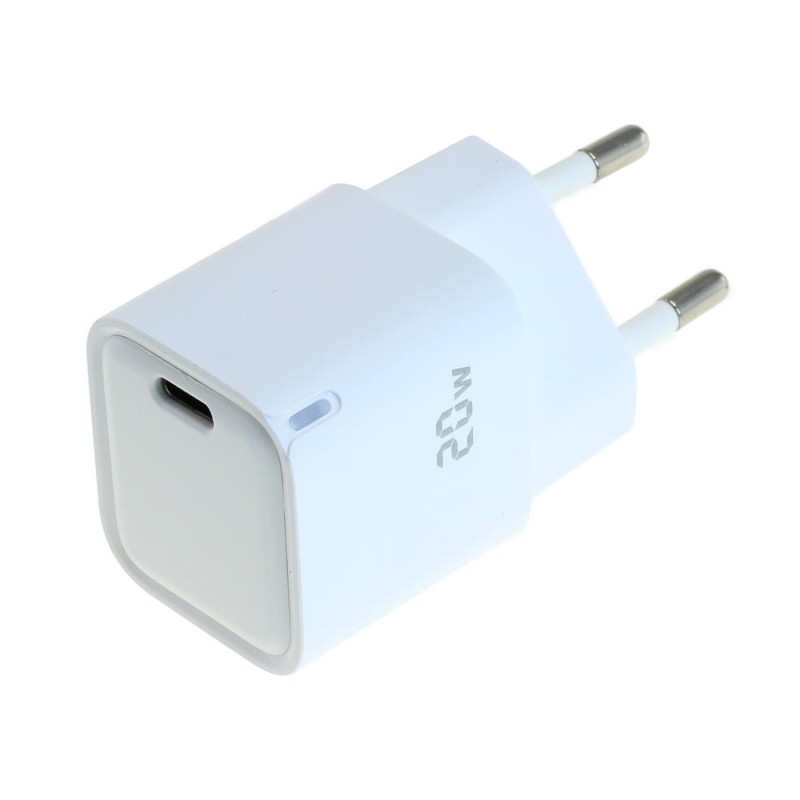 OTB Ladegerät USB GaN (1xUSB-C) mit USB Power Delivery USB-PD - 20W - weiss