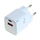 OTB Ladegerät USB GaN (1xUSB-C + 1xUSB-A) mit USB Power Delivery USB-PD - 2-Port - 20W - weiss