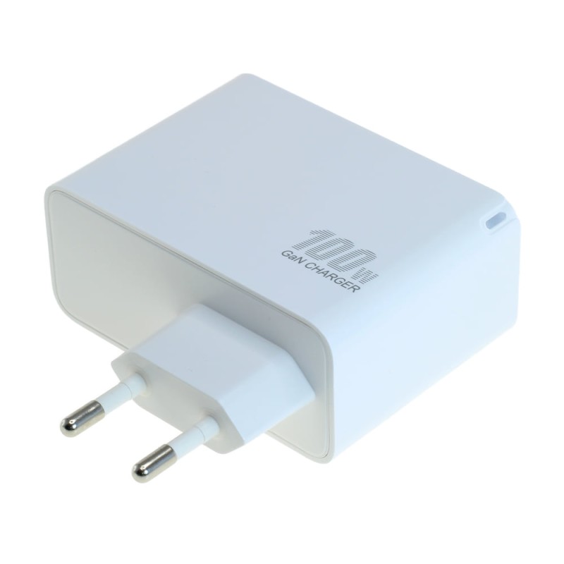 OTB Ladegerät USB GaN (2xUSB-C + 1xUSB-A) mit USB Power Delivery USB-PD - 3-Port - 100W - weiss