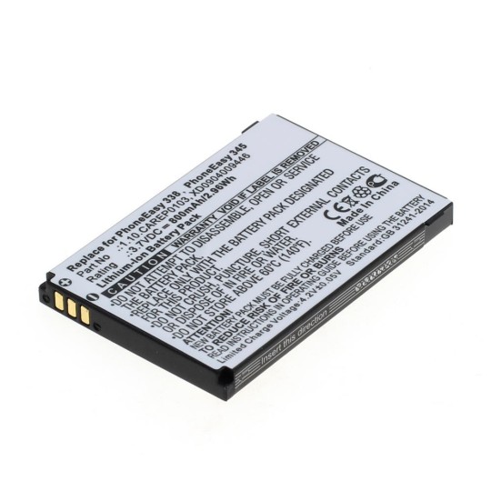 OTB Akku kompatibel zu DORO PhoneEasy 338/342/345/Handle Plus 334 Li-Ion