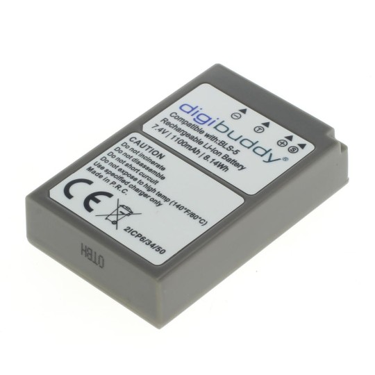 digibuddy Akku kompatibel zu Olympus BLS-5 / BLS-50 Li-Ion