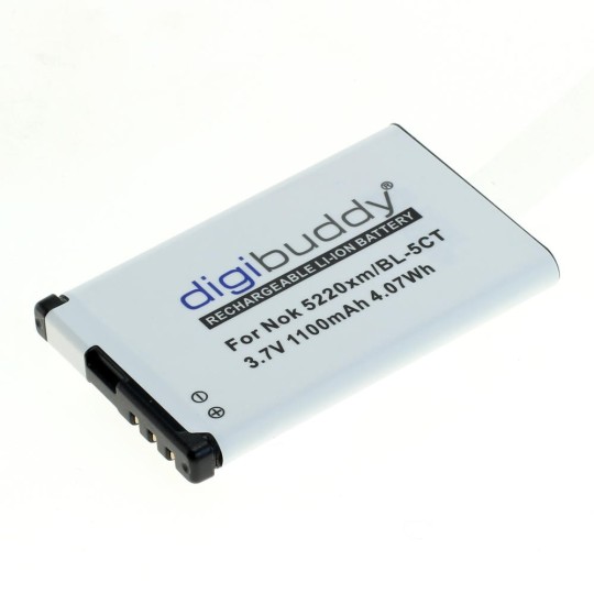 digibuddy Akku kompatibel zu Nokia 6303 classic/6730 classic/5220xm (BL-5CT) Li-Ion