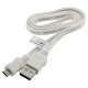 OTB Datenkabel Micro-USB - Flachbandkabel - 0,95m - weiß