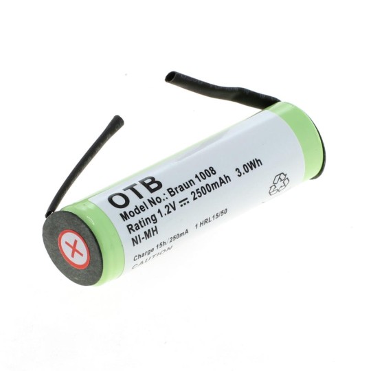 OTB Akku kompatibel zu Braun (1008) und Philips (HX5350) Zahnbürsten 1,2V NiMH