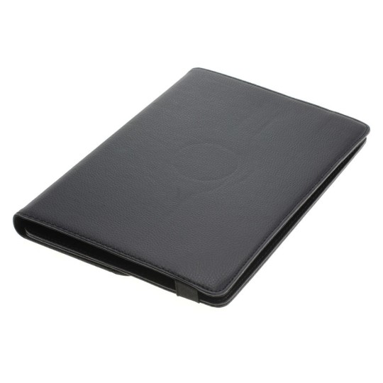OTB Universal Rotation Bookstyle Tasche mit Halteklammer für Tablets bis 10 Zoll schwarz
