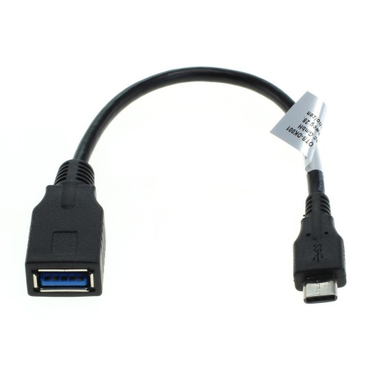 OTB Adapter kompatibel zu USB Type C (USB-C) Stecker auf USB-A 3.0 Buchse - mit Kabel - OTG Support