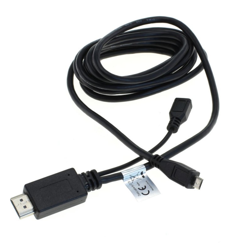 OTB HDMI-Adapterkabel kompatibel zu Samsung EIA2UHUN / HTC M490 - MHL - schwarz